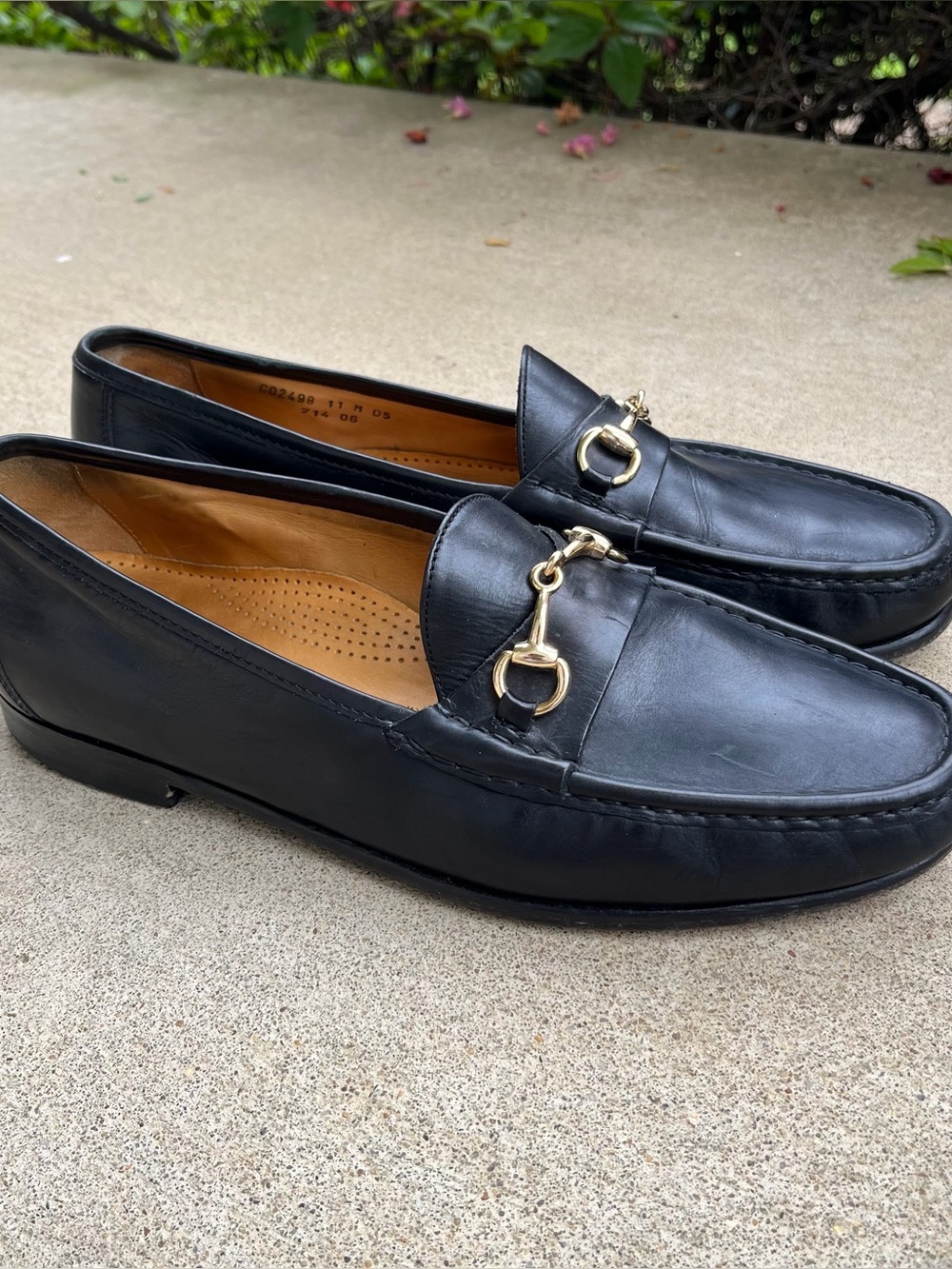 Cole Haan Bit Loafer Sz 11 D/M Fine Leather BLACK Mens Shoes CLASSIC Comfortable